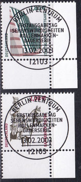 BRD 2313-2314 gestempelt ESST mit Eckrand rechts unten