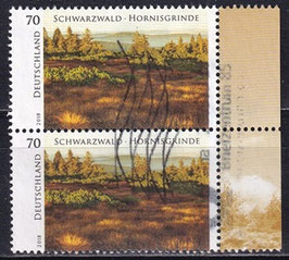 BRD 3428 gestempelt senkrechtes Paar mit Bogenrand rechts