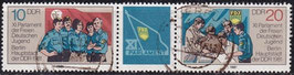 DDR 2609-2610 gestempelt Dreierstreifen
