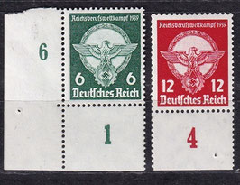 DR 689-690 postfrisch mit Bogen- und Eckränder