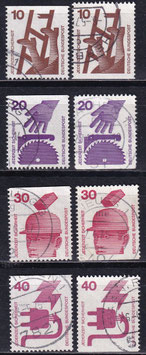 BRD 695+696+698+699 C/D gestempelt (1)