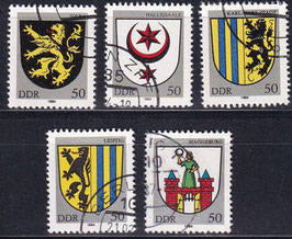 DDR 2857-2861 philat. Stempel