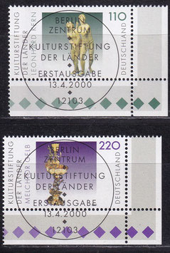BRD 2107-2108 gestempelt ESST mit Eckrand rechts unten