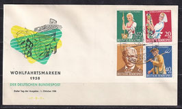 BRD-FDC 297-300 Ersttagsbrief