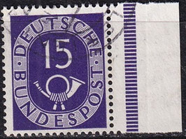 BRD 129 gestempelt mit Bogenrand rechts