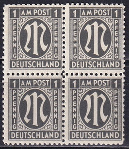 BIZO 16 postfrisch Viererblock