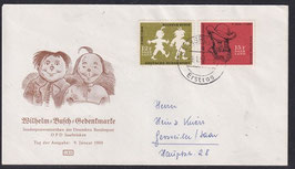 SAAR-B 429-430 auf Brief (FDC)