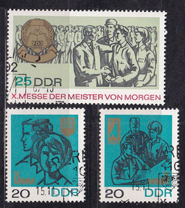 DDR 1320-1322 philat. Stempel