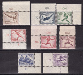 DR 609-616 postfrisch mit Bogen- und Eckränder