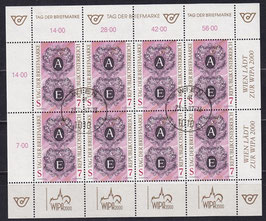 AT 2220 gestempelt Kleinbogen