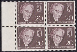 BERL 198 postfrisch Viererblock mit Bogenrand links