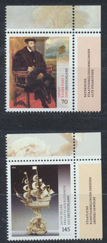 BRD 3227-3228 postfrisch mit Eckrand rechts oben