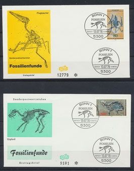 BRD-FDC 974-975 Ersttagsbriefe (2 Belege)