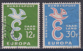 SAAR 439-440 gestempelt