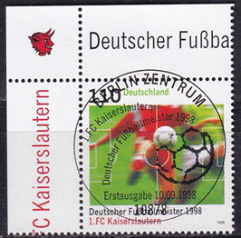 BRD 2010 gestempelt mit ESST und Eckrand links oben