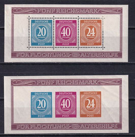 ABGA Block 12A+12B ungebraucht mit Falz / postfrisch
