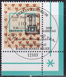 BRD 2154 gestempelt ESST mit Eckrand rechts unten