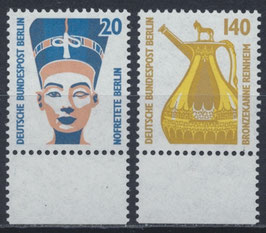 BERL 831-832 postfrisch mit Bogenrand unten