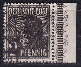 BIZO 36II W gestempelt mit Bogenrand rechts