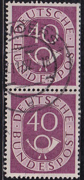 BRD 133 gestempelt senkrechtes Paar