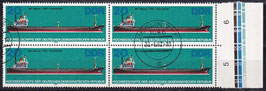 DDR 2712 philat. Stempel Viererblock mit Bogenrand rechts