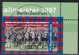 BRD 1958 gestempelt mit ESST und Eckrand rechts oben