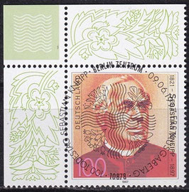 BRD 1925 gestempelt mit ESST und Eckrand links oben