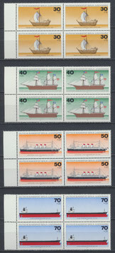 BERL 544-547 postfrisch Viererblocksatz mit Bogenrand links