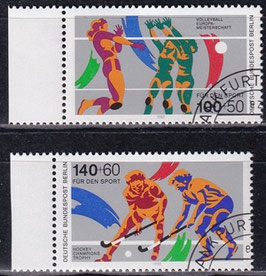 BERL 836-837 gestempelt mit Bogenrand links