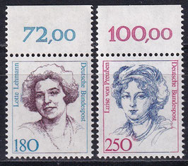 BRD 1427-1428 postfrisch mit Bogenrand oben