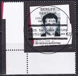 BRD 2310 gestempelt ESST mit Eckrand links unten