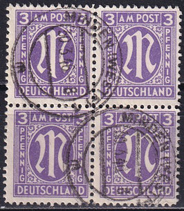 BIZO 17 gestempelt Viererblock