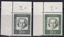 BRD 358 y a+b postfrisch mit Eckrand links oben