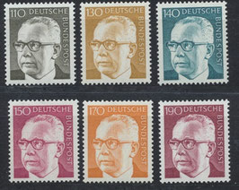 BRD 727-732 postfrisch