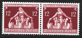 DR 619 postfrisch waagrechtes Paar