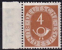 BRD 124 postfrisch mit Bogenrand links