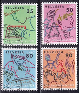 CH 1381-1384 gestempelt