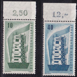 BRD 241-242 postfrisch mit Bogenrand oben
