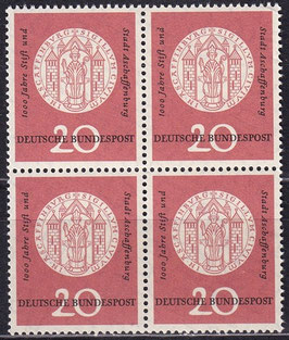 BRD 255 postfrisch Viererblock