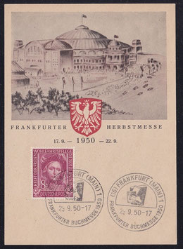 BRD 117 gestempelt auf Gedenkblatt