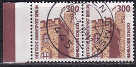 BERL 799A gestempelt waagrechtes Paar mit Bogenrand links
