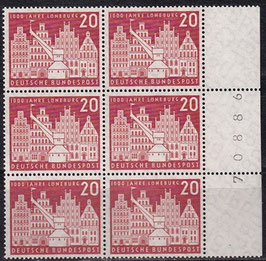 BRD 230 postfrisch 6er-Block mit Bogenrand links (BZN)