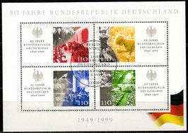 BRD Block 49; 2051-2054 gestempelt (1)