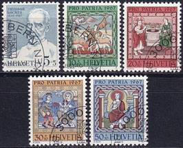 CH 853-857 gestempelt