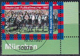 BRD 1958 gestempelt mit ESST und Eckrand rechts unten