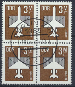 DDR 2868  philat. Stempel Viererblock