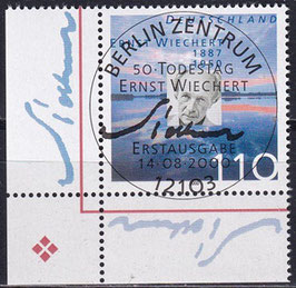 BRD 2132 gestempelt ESST mit Eckrand links unten