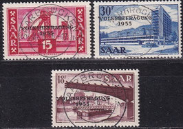 SAAR 362-364 gestempelt
