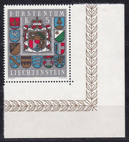LIE 590 postfrisch mit Eckrand rechts unten