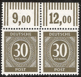 ABGA 928b W OR postfrisch waagrechtes Paar